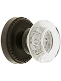 チャールストンRosette with Empireドアノブ、9で仕上げ D06-K010G-MPR-613
