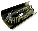 Water Right 4-Piece Garden Hose Set with 50-Foot Coil Hose, Hose Hanger, Adjustable Spray Nozzle, an