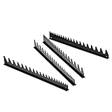 Ernst Manufacturing 6015M-Black 40-Tool Space Saver Wrench Rail Kit with Magnetic Backing [並行輸入品]