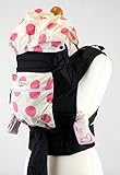 Pink Spots Spots Floral Mei Tai Baby Sling Carrier With Hood and Pocket by Palm&Pond