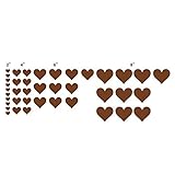 n. Sunforest 40ブラウンLove Heartsビニール壁デカール取り外し可能なDIY飾りステッカー赤ちゃん保育園壁アート壁画
