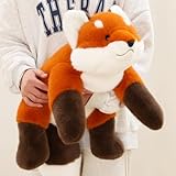 Ditucu キツネのぬいぐるみ リアルなぬいぐるみ かわいい ソフト 抱きしめる ぬいぐるみ 子供へのギフト10インチ