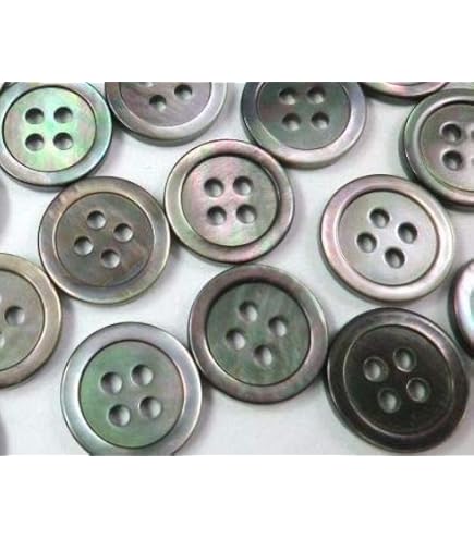 Amazon | 貝ボタン 穴の無い 裏金属足タイプ 高瀬貝・黒蝶貝 お得な