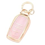 ヴォクシー 90 系 キーケース 適合トヨタ ノア 90 系 アルファード ヴェルファイア 40系キー カバー シエンタキーホルダー 可愛 ゴールドピンク4ボタン