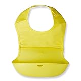 Jolieer 折りたためる食事用エプロン ロールアップビブ スタイ お食事 離乳食 (黄色)