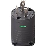 明工社:明工 接地2P30A引掛プラグ(L5-30)30A.125V(黒) MH7153B 型式:MH7153B