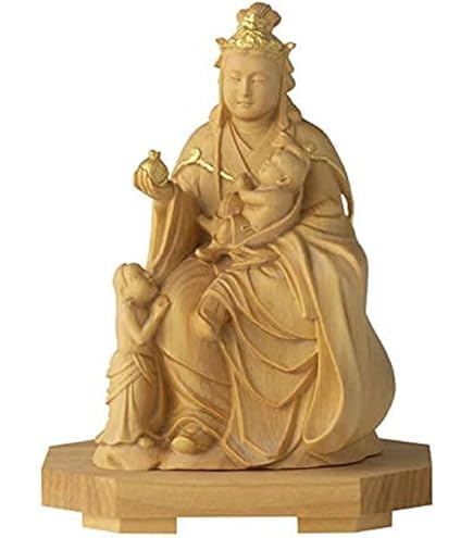 室町期「夜叉・鬼子母神」鬼子母神信仰・訶梨帝母・外護神・木彫彩色 室町期「夜叉・鬼子母神」鬼子母神信仰・訶梨帝母・外護