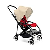 Bugaboo Bee3 Complete with Black Base and Red Seat in Off White by Bugaboo Strollers