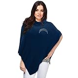 NFL クリスタルニット ポンチョ ブルー
