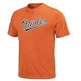 MLB 2ボタンスタイル綿/ Jersey Tee ( Orioles、ミディアム）