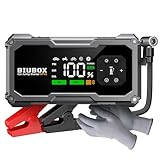 BiuBox ジャンプスターター 空気入れ 8500A 12V 車用 150PSI エンジンスターター エアコンプレッサー搭載 全ガソリン車/9L以下ディーゼル車対応 モバイルバッテリー機能 絶縁手袋付き PSE認証済