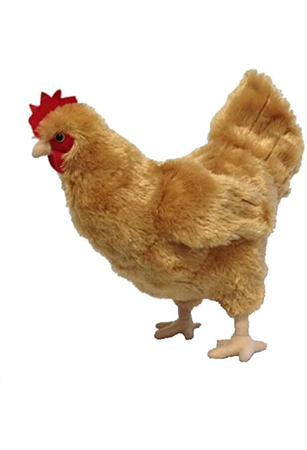 realistic plush chicken
