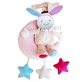 Baosity 全4種類　音楽ぬいぐるみ　ベビーベッド　飾り物 　ソフト - 月, 48 * 20cm / 18.89 * 7.87インチ