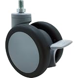 SAMSONG CASTER SAMSONG デザイン双輪キャスター「Kelly」 ネジ 自在ストッパー付 1 KELLY-TS-100