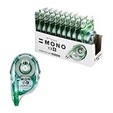 トンボ鉛筆 修正テープ 4.2mm MONO モノ YX (安定感のあるフラットボディ) 詰め替えタイプ 12m 10個 CT-YX4-10P