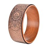 ヨガホイール ヨガリング ヨガサークル 背中ストレッチ バランスを改善し 木調目 直径32