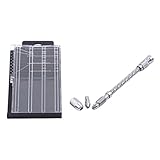 BEE&BLUE ピンバイス ハンドドリル 20本セット 0.2 ~ 2.0mm 精密 木工 手動ドリル 小型 ハンド ドリル ステンレスピンバイス クルミ・プラスチック・真珠等用 穴あけドリル 穴あ