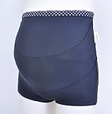 (INUJIRUSHI)犬印本舗 妊婦帯 『らくばきパンツ型』 ガードルタイプ 無地 ブラック L