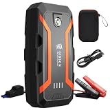 日本メーカー[GIBSON] ジャンプスターター(L)(32000mAh) 大容量 2000A【日本国内PL保険加入商品】ピーク電流 (最大ガソリン6.0L車以下・ディーゼル車4.0L以下対応) PSE認証日本国内メーカー2年保証 車用エンジンスターター 車緊急始動 モバイルバッテリー機能 LEDライト搭載 防災 非常電源