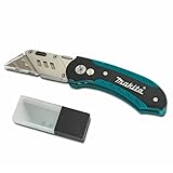 マキタ（makita） 折り畳み式カッターナイフ 台形ブレード替え刃付き E-10908 ベルトクリップ付き ユーティリティーナイフ [並行輸入品]