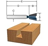 Bosch 84703MC Dovetail Router Bit 1/4-Inch Shank 1/2-Inch Cut 1/2-Inch Diameter [並行輸入品]