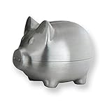 pewter-tone仕上げ貯金箱