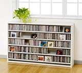 オークス CDストッカー 【CD約695枚収納】ホワイト CS695L-W