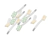 XDiscount ケーブルタイ　配線整理　　ジップタイ　ナイロン　グリーン　ホワイト　セルフロック　調節可能　10個入り