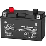 LEOCH GT7B-4/YT7B-BS互換 12V 6.5AH バイク用バッテリー EB7B-4-1 シールド型 AGM 液入り 充電済み メンテナンスフリー CT7B-4 /PT7B-4/ST7B-4 互換