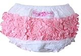 【Ruffle Butts】　ラッフルバッツ　ブルマ　白/ピンク 6-12ヵ月サイズ/　bloomer White/Pink