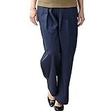 Pearls コットンチノ マタニティ ワイドパンツ L Light Navy