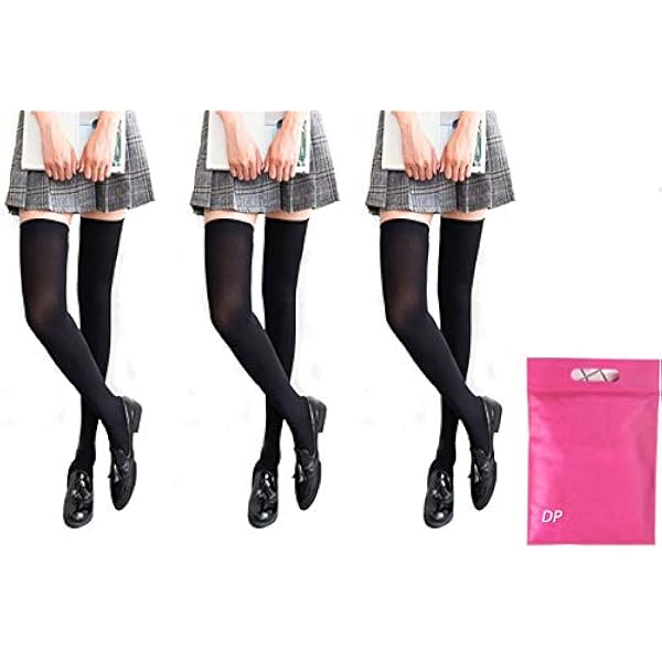 Amazon | Drempating オーバーニーソックス 3足セット 美脚