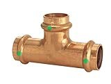 Viega ProPressゼロLead銅Venturi Tee with 1 – 1 / 4 " x 3 / 4 "押しX押し 2 Pack 2