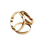 FENICAL スカーフリング　レディース 3リング スカーフ　3つのリング　バックル ブローチ リング 飾り アクセサリーン（ゴールデン）