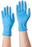 Shamrock 80111 Powder Free General Purpose Textured Blue 9 inch Nitrile Small Industrial Gloves - So