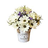 結婚式のための人工花/パーティーテーブル装飾- ペルシャ菊-白