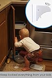 Safety Baby Magnetic Cabinet Locks and for Drawer Locking ,For Child Set of 4 Locks 1 Key by Magnife
