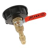 Baoblaze 1000L IBC 水タンク　60mm to 15mm ガーデンホース　バルブアダプタ　