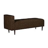 arne ベンチソファ 背もたれ無し ベンチチェアー 長椅子 片肘付き イス ダイニング 2人掛け 布張り Baggy SA 2×5 ダークブラウン