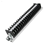 uxcell　端子台　ターミナルブロック　端子柱　660V 15A電圧　20極　ダブル列　1個