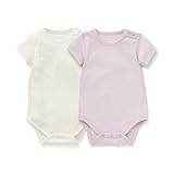 フライス 半袖 ボディスーツ ２枚 セット ラベンダーセット サイズ：70