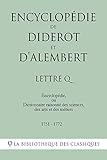 Encyclopédie de Diderot et d'Alembert - Lettre Q (French Edition)