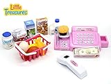 [リトルトレジャー]Little Treasures grocery shopping pretend play toy set for children 3+ includes a realisti