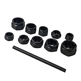 F Fityle ボルトナットリムーバー　ダメージナットボルト　エクストラクタキット　9-19ミリメートル　約11個　