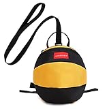 幼児 バッグ子どもバッグかばんちゃん歩行練習補助母の腰痛を予防する　ベビーハーネス付きリュック　可愛い動物昆虫の形をまねしたリュック0～3歳男女児童　（はちみつ）