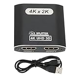 HDマルチメディアインターフェイススプリッター、、、DVDプレーヤー、サテライトレシーバー用の1 in 2 Out 4K X2KフルHD1080P分割画面