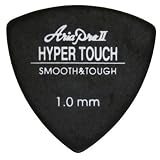 ARIA ハイパータッチ ピック P-HT01/100 BK トライアングル 1.00mm (ブラック)