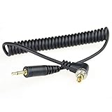 DSLRKIT 2.5mm - オスフラッシュPC同期ケーブルコード スクリューロック付き