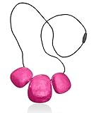 Jellystone Designs Troika Pendant Teether Necklace - Metallic Pink by Jellystone Designs [並行輸入品]