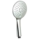 シャワーヘッド 薄型・軽量　節水　3段階モード　シャワー　合金　バス用品 家庭・ホテル対応 120MM大型噴板 (シルバー)
